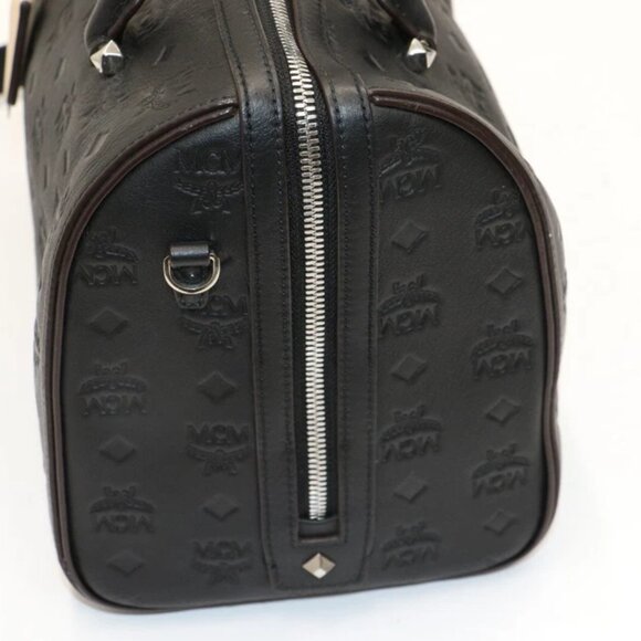 MCM Calfskin Ottomar Monogram Essential Boston Bag - Picture 12 of 15